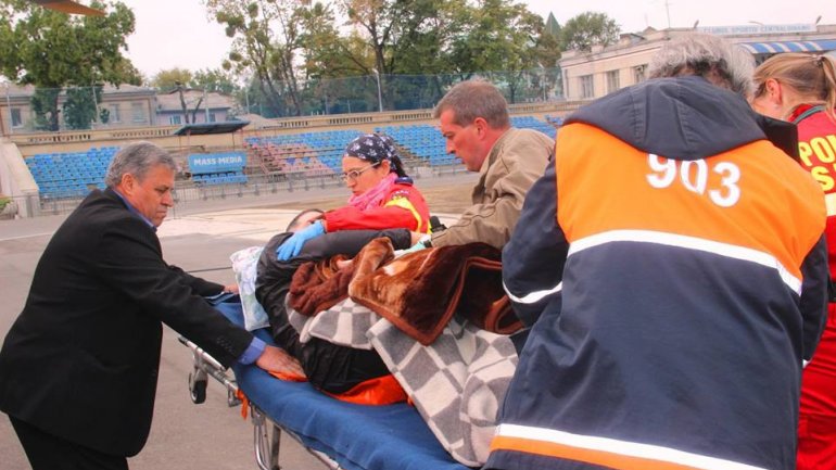 SMURD helicopter saved a life by transporting patient from Bălţi to Chişinău