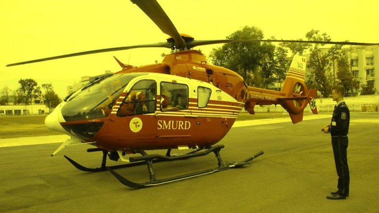 SMURD helicopter saved a life by transporting patient from Bălţi to Chişinău