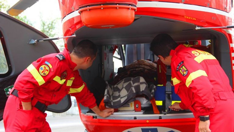 SMURD helicopter saved a life by transporting patient from Bălţi to Chişinău