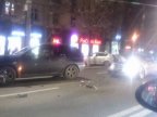 Car crush in a row, in Capital, on intersection between Stefan cel Mare and Vlaicu Pircalab streets