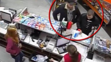 What a shame. Two felons are searched by policemen after they stole a purse from PECO station