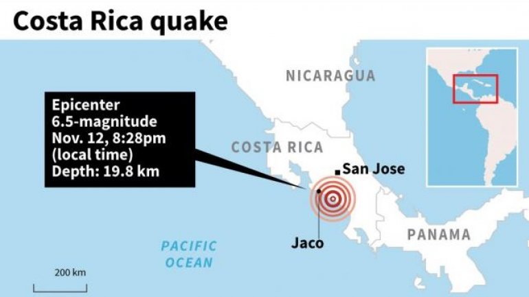 People frightened as 6.5 magnitude earthquake hits Costa Rica 