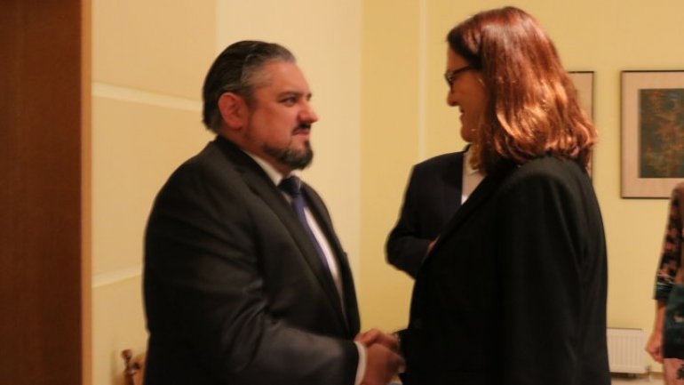 Deputy PM Andrei Galbur had meeting with EU Trade Commissioner Cecilia Malmstrom