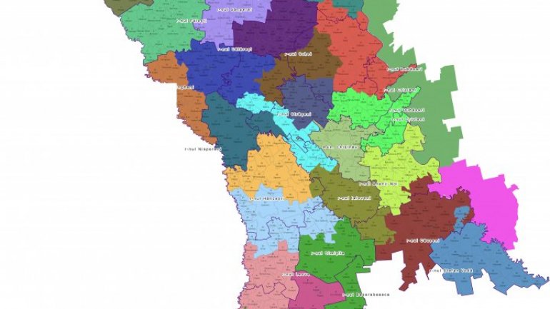 Map of uninominal circumscriptions for 2018 elections