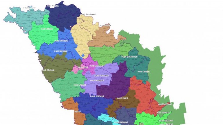 Map of uninominal circumscriptions for 2018 elections
