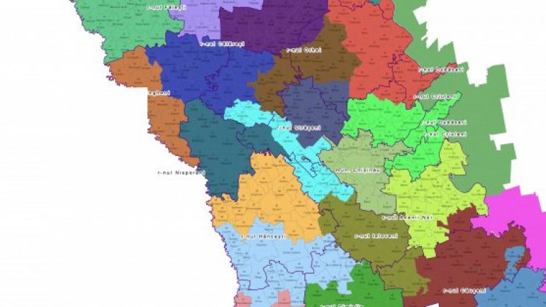 Map of uninominal circumscriptions for 2018 elections