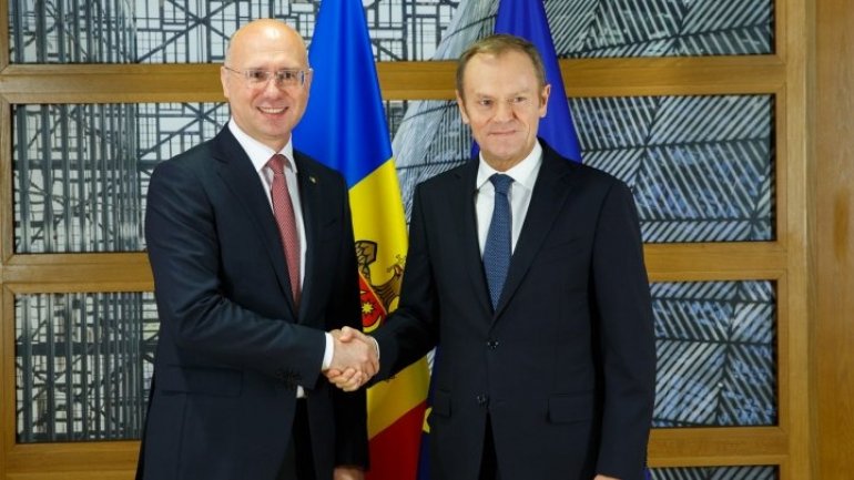 Filip in Brussels: European Council President discussed with Moldovan Premier on country reforms 