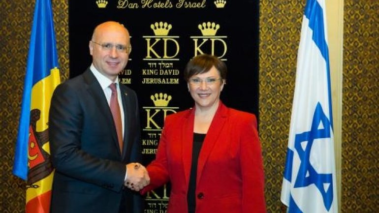 Prime Minister Pavel Filip met deputy speaker of Israeli Knesset Tali Ploskov