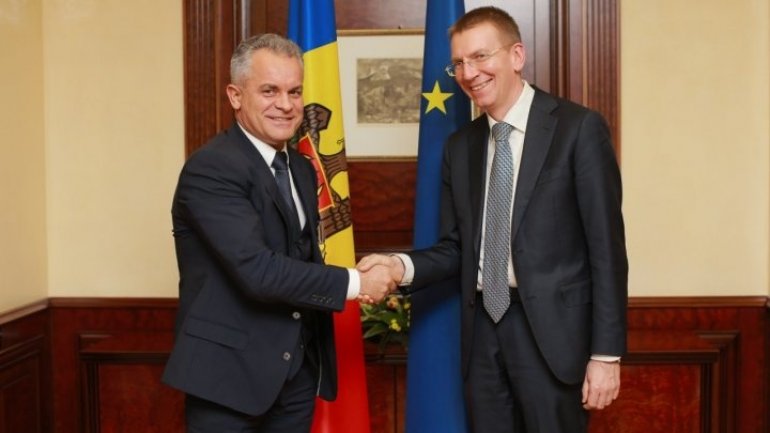 Vlad Plahoniuc met with Latvian Foreign Minister Edgars Rinkevics: Officials support Moldova's European pathway