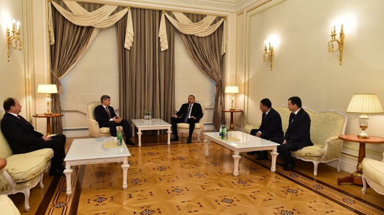 Minister of Internal Affairs Alexandru Jizdan met with President of Azerbaijan Ilham Aliyev