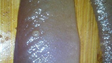 What surprise woman found after buying fish?