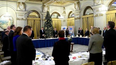 Klaus Iohannis held moment of silence for late King Michael I during meeting with EU ambassadors