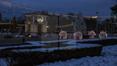 Economic agent donated four huge globes. Now, it's ideal place to take photos 