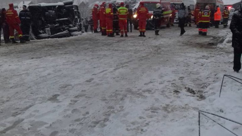 Minibus going Orhei - Praga overthrown in Harghita district: 2 dead and 7 injured (Photo)