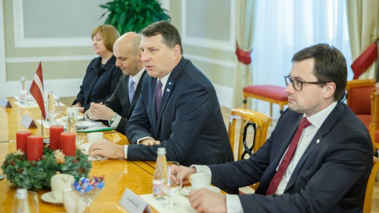 President of Latvia, Raimonds Vejonis expressed his full support toward Republic of Moldova's European track