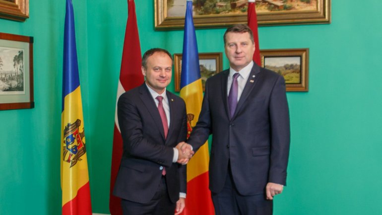 President of Latvia, Raimonds Vejonis expressed his full support toward Republic of Moldova's European track