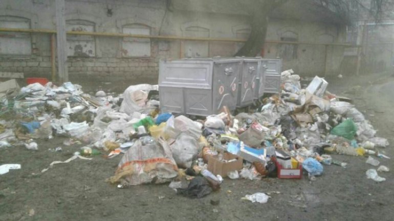 Bălţi locals suffer epidemic of unevacuated garbage for a week (Photoreport)