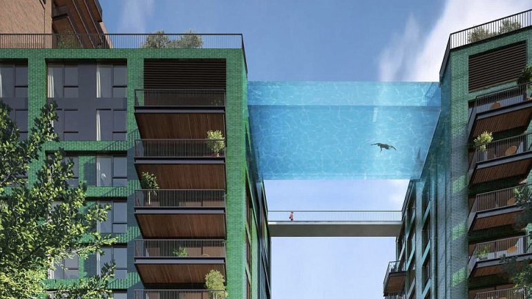 World's first sky pool to be built 35 meters above ground level