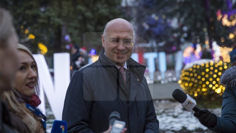 Pupils from left bank of Nistru visited Prime Minister and performed Christmas carols (PHOTOREPORT)