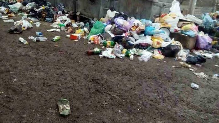 Bălţi locals suffer epidemic of unevacuated garbage for a week (Photoreport)