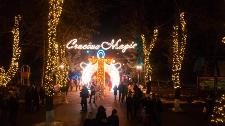 Fairy Tale in Orhei. Thousands of people gathered to attend Christmas Fair's inauguration