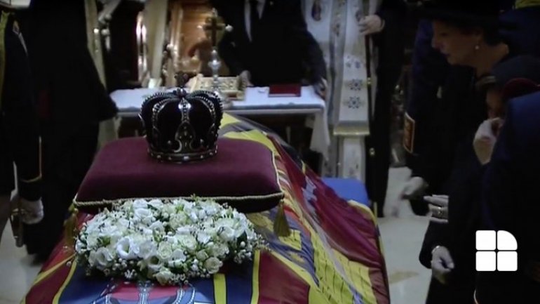 Casket of King Michael I arrived in Romania