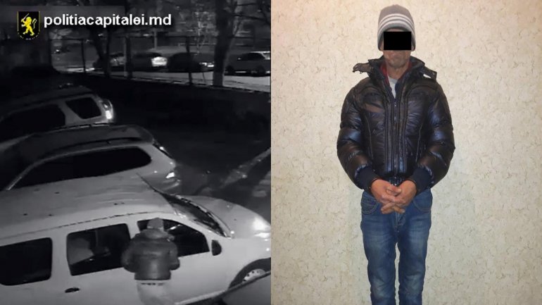 Man arrested for breaking into cars and staling money and valuable goods around Chisinau