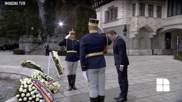 Andrian Candu and Moldova Delegation at Romanian Former-King's funeral 