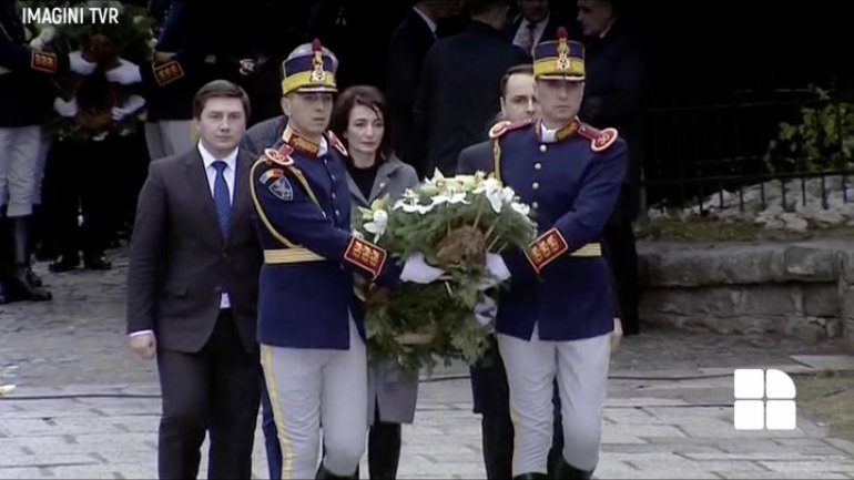 Andrian Candu and Moldova Delegation at Romanian Former-King's funeral 