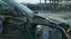 Car severely damaged after hitting minibus in Poșta Veche district of capital 