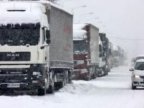 Truck with grains stuck in Cahul due to heavy snow