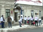 Şor's supporters taught Maia Sandu a lesson. People gathered to remove snow near PAS headquarters 