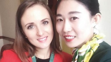 Mariana Solonaru. Citizen of Moldova who works in China's biggest airline company