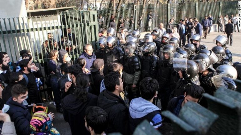 University of Tehran is working to secure release of its students who participated in anti-government protests in Iran