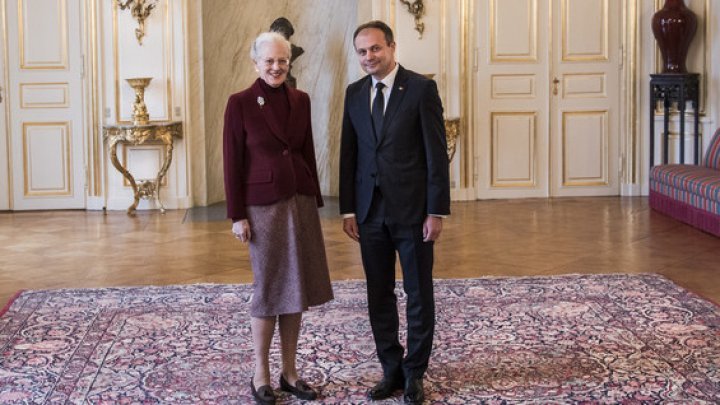 Andrian Candu met with Her Majesty Margaret II of Denmark at Royal Residence Amalienborg Palace 