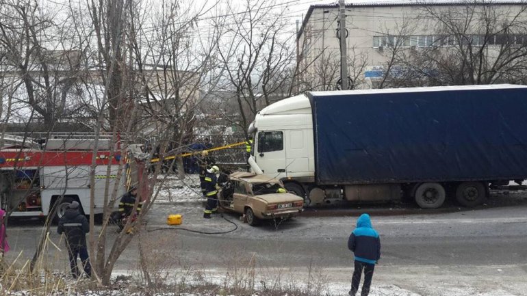 Car accident in Capital! Driver lost his life after his car collided with a TIR