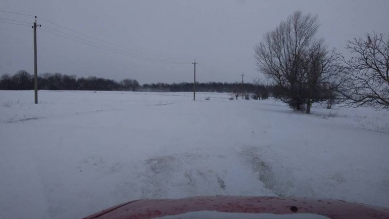 Car rushing to a pregnant woman from Şoldăneşti  got stuck in snow