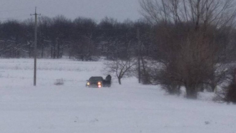 Car rushing to a pregnant woman from Şoldăneşti  got stuck in snow