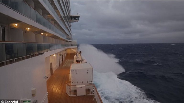 Horror moments for passengers of cruise ship that sailed into 'Bomb Cyclone': People were vomiting all over the boat