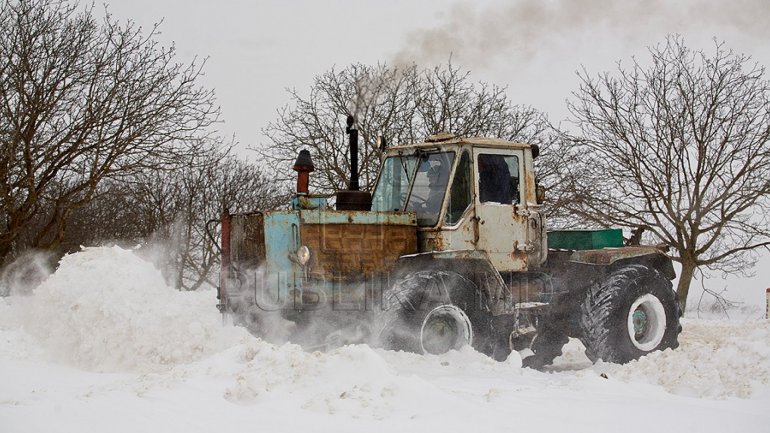 Ministry of Internal Affairs created teams to minimize damage caused by snow storm in Moldova