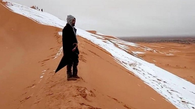 Sahara sees snow for the third time in 40 years