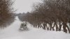 Winter storm in Moldova. State of National Roads