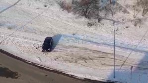 Driver drifts on crosswalk from Buiucani sector of Capital