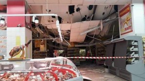 Ceiling collapsed in a market from Capital sending people into panic (Photo)