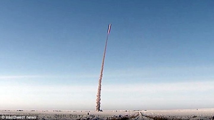 Terrifying footage showing Vladimir Putin's upgraded anti-missile rockets