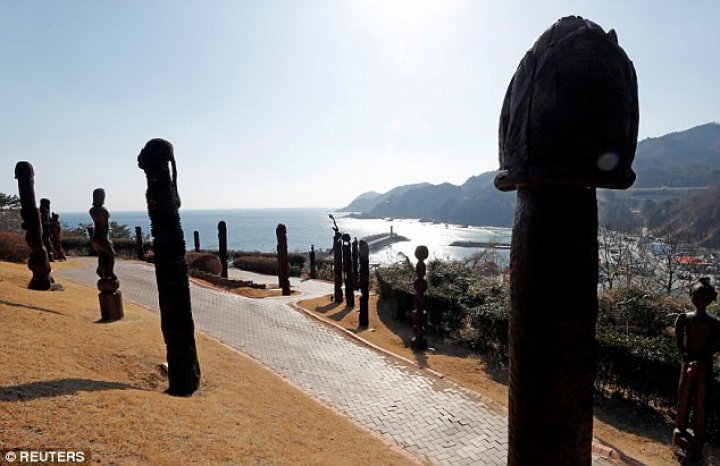 Extraordinary park in South Korea where everything is shaped like a penis has been inundated with fascinated tourists