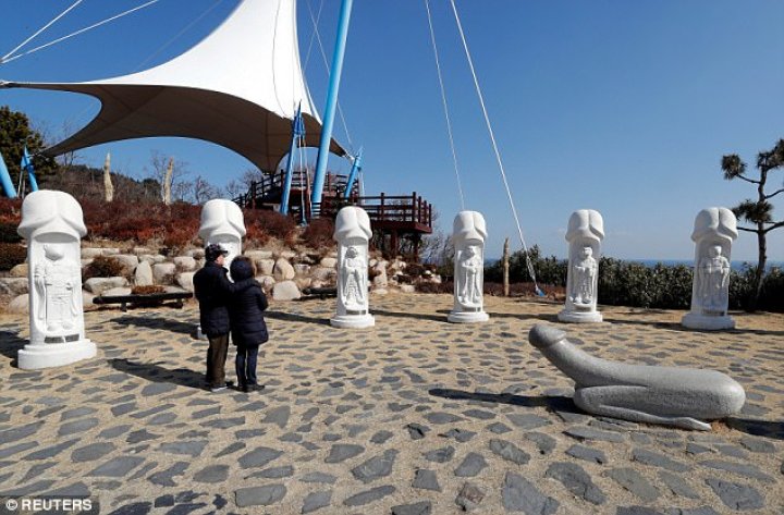 Extraordinary park in South Korea where everything is shaped like a penis has been inundated with fascinated tourists