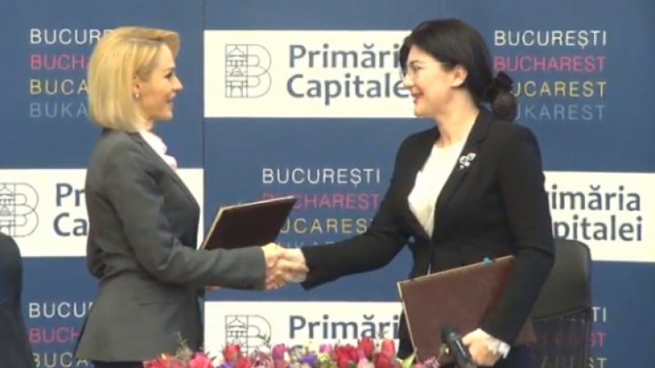 Silvia Radu and Gabriela Firea signed Cooperation Program between Chisinau and Bucharest