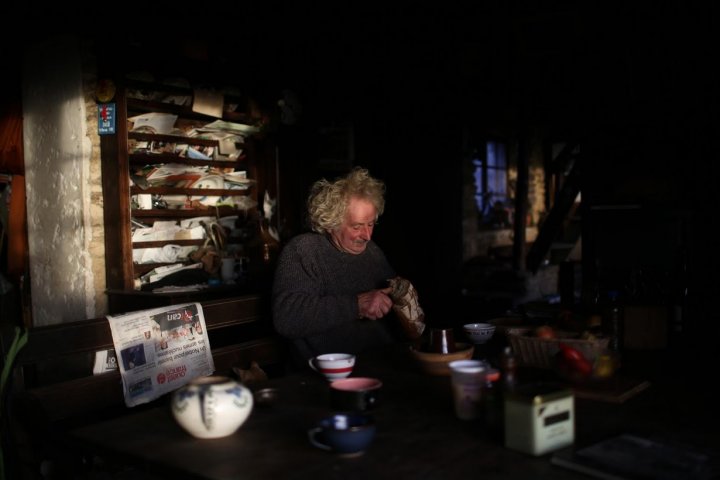 French farmer enjoys life without using machines