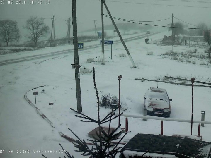 Winter storm in Moldova. State of National Roads